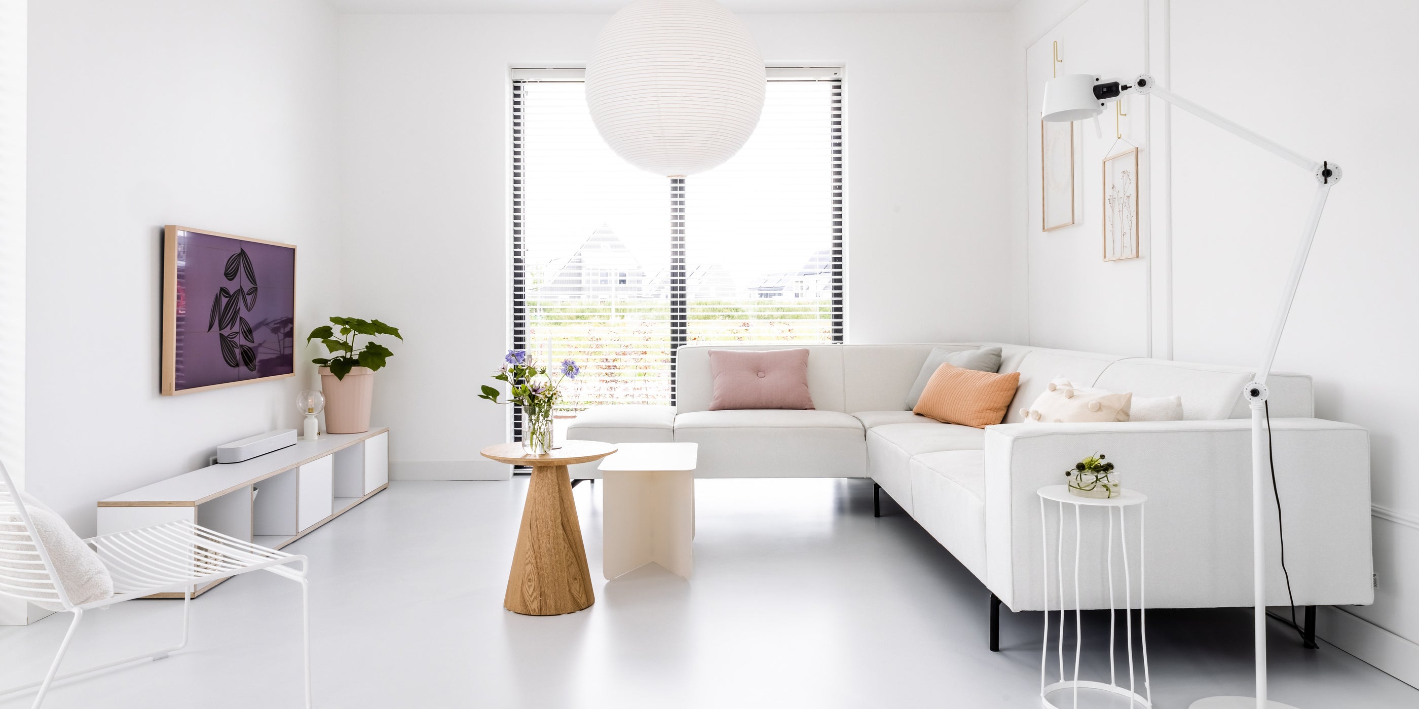 Hoekbank Nord By SIDDE - Scandinavische woonkamer - licht interieur met kleur